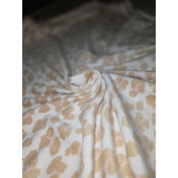 Women's Kate Spade Leopard Print Pajamas Set L Beige & White - Picture 7 of 10